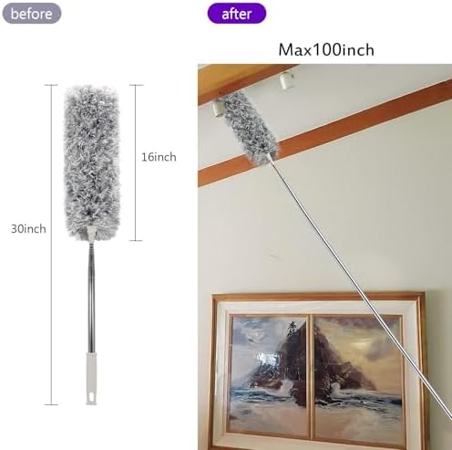 UIMO Microfiber Ceiling Fan Cleaner with 30–100" Telescopic Pole - Image 5