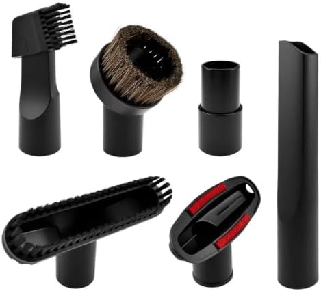 6Pcs 1-1/4'' Vacuum Hose Brush and Connector Attachment Kit by Unknown