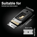 44pcs Ceramic Razor Blade Scraper Set with 4 Handles & 40 Blades, Glass Stove Top Scraper for Cleaning Oven Door, Window Scraper for Removing Paint, Stickers, Adhesive, Decals, Ceramic Blade Kit - Image 2