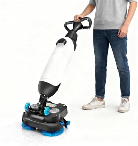 Commercial Floor Scrubber Machine 17in Buffer Polisher Electric Floor by Unknown