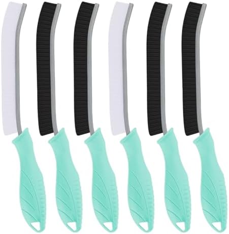 TQRR 6Pcs Hard Bristle Crevice Cleaning Brush-Thin Grout Scrub Brush, by TQRR