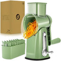 SUSTEAS Rotary Cheese Grater, Large Vegetable Food Shredder, 5 Blades by SUSTEAS