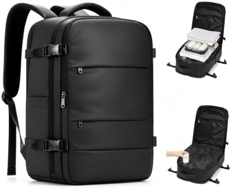 coofay Vacuum Backpack Travel with Pump Vacpack Travel Backpack with Vacuum System Mochila de Viaje Compresion al Vacio Easyvacpack Airbag Backpacks for Traveling Carry on Luggage by coofay