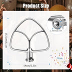 Stainless Steel K45B Coated Flat Beater for KitchenAid 4.5-5 Qt Mixer Paddle Attachment Flat Beater Fits Stand Mixer Bowls For KitchenAid 4.5-5 Quart Bowls, Kitchenaid Paddle Attachment - Image 7