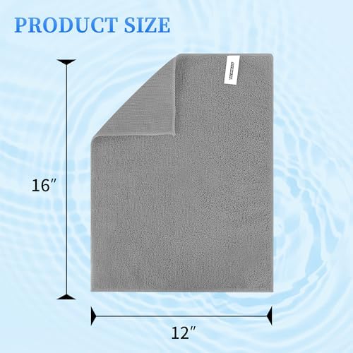 FIXSMITH Microfiber Cleaning Cloth - Pack of 8, Size: 12 x 16 in, Multi-Functional Cleaning Towels, Highly Absorbent Cleaning Rags, Lint-Free, Streak-Free Cleaning Cloths for Car Kitchen Home - Image 2