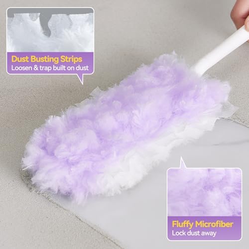 Microfiber Duster Kit, Short Handle with 30 Disposable Refills - Image 3