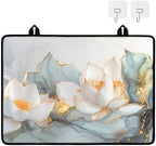 White Flower Golden Ribbon Stove Top Cover for Electric Stoves - Image 2