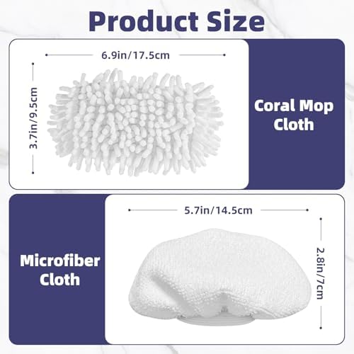 LOVECO Universal Steamer Cloth Covers for Steam Mop and Cleaner, 6 PCS - Image 2
