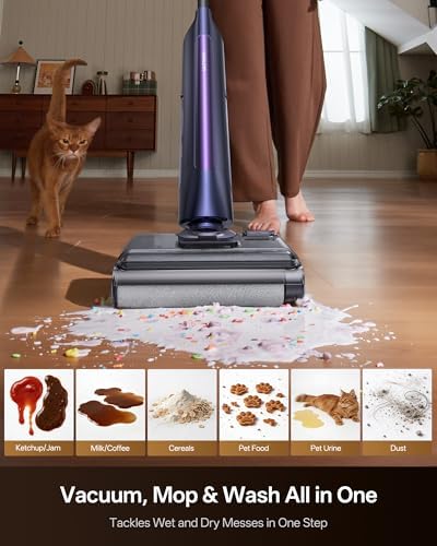 Ultenic Cordless Vacuum Mop Combo, Handles Liquid & Debris - Image 2