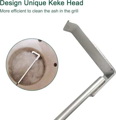 22-inch Grill Oven Ash Cleaning Tool, Suitable for Big Green Egg, Kamado Joe, and Other Charcoal Grills, Corner Cleaning Accessory - Image 6