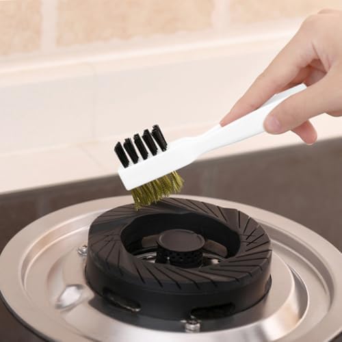 Kitchen Scrub Brush for Gas Stove Crevices, White PP - Image 7