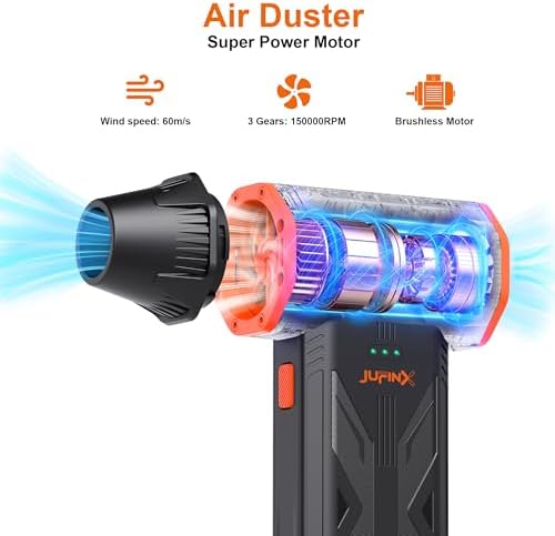 Compressed Air Duster,150000RPM High Speed brushless Motor Mini Blower - Image 2