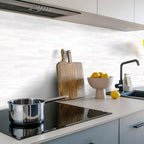 STICKGOO 20-Sheet Subway Tile Peel and Stick Backsplash, Seamless Design Matte Dolomite Kitchen Backsplash Wall Tiles, PVC Stick on Backsplash for Kitchen, Bathroom, RV, Fireplace - Image 3