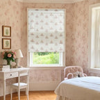 StangH Linen Cordless Floral Roman Shades, W30 x L72, 1 Panel - Image 6