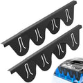 Stainless Steel Stove Gap Covers, Heat Resistant, Easy to Clean, Fits Stove & Countertop Gaps, Adjustable Length 13.8" to 27.5", Width 0.79" (Black) by Unknown