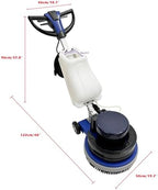 Commercial Industrial Floor Scrubber Buffer Polisher Machine 18" Heavy Duty with Weighing Iron, Planetary & Driving Plate for Hard Floor Cleaning Waxing Grinding, Stone Refurbishment 110V - Image 6