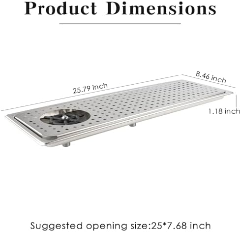 Pitcher Washer, Espresso Washer, Drainage and Drip Tray Stainless Steel Bar Glass Washer is The Sink, and The Cup Spray Washer is The Home Kitchen Hotel Cafe Restaurant (KF28-Silver) - Image 5