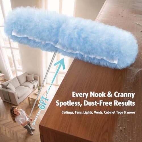 AIR U+ 6ft Extendable Duster with 20 Refills for Swiffer Dusters - Image 5