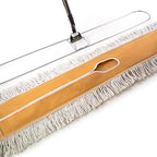 Commercial Dust Mop 48 Inch - Industrial Floor Dust Mop with Aluminum Handle - Reusable Washable Cotton Mop Head for Hardwood Tile Laminate Vinyl Floors - Dry Mop for Janitorial Cleaning - Image 3