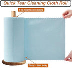 80 Pack Microfiber Cleaning Cloth Roll,Lint Free Rags & Tear Away Reusable Towels Washable Scratch,Ultra Absorbent Dish Rags(12" x 12") for Car Kitchen Home Garage-Blue - Image 3