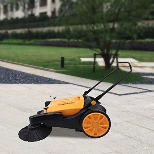 Walk-Behind Hand Push Floor Sweeper, 41 Inch Wide with 14.53Gal Container - Image 5