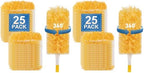 Heavy Duty Duster Refills, Unscented Disposable Dusters Kit for Cleaning Dusting Furniture Blind Ceiling Fan, Multi Surface 360 Feather Duster(25) (Pack of 2) by YHOVID