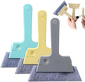 Window Track Cleaner, 4-in-1 Crevice Cleaning Brush (with Bristle Brush, Gap Dustpan, Scraper), Handheld Window Sill Cleaner Tool, Window Track Cleaning Tools for Sliding Door, Home Cleaning (3 Pack) by Wloengw