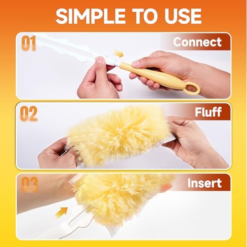 Duster Refills Compatible with Swiffer Duster Handles, 100 Count, 1 Handle - Image 5