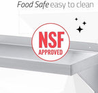 DuraSteel Stainless Steel Wall Shelf - 72" Wide x 12" Deep Commercial Grade - NSF Certified - Industrial Appliance Equipment (Restaurant, Bar, Home, Kitchen, Laundry, Garage and Utility Room) - Image 7