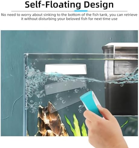 DaToo 2 Pieces Aquarium Magnetic Brush Glass Fish Tank Algae Scrapers Glass Cleaner Floating Scrubber Aquarium Clean Brush (Size S) - Image 6