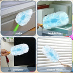 Vesici 300 Pcs Duster Refills Compatible with Swiffer Dusters Bulk Disposable Replacement Thickened with 1 Handle Heavy Duty for Cleaning, Office (Blue) - Image 5