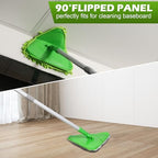 RONSUNG Wall Cleaner Mop, 82-Inch Handle, Baseboard Cleaner Tool, 6 Pads - Image 4