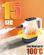 Saker EverSteam Instant-Heat Steam Cleaner for Home,15s Heat-up Handheld Steam Cleaner with Mop Attachment&Fiber Cloths,Portable Continuous Refill Steamer for Cleaning of Floor, Car and Kitchen - Image 2