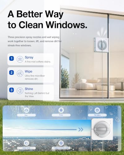ECOVACS WINBOT W2S PRO Window Cleaning Robot, 10,000Pa Suction - Image 4