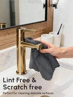 Microfiber Cleaning Cloths Roll 75 Pack 12x12 Inch Lint Free - Image 4