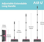 AIR U+ Floor Scrub Brush with Long Handle, 3-in-1 Rotating Head & Squeegee - Image 6