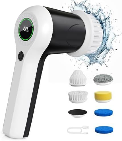 PUFTEM Electric Spin Scrubber, Cordless Shower Scrubber by PUFTEM
