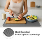 Stove Top Cover for Electric Stove- Range Covers for Electric Stove,Silicone XXL Dish Drying Mat, Glass Cooktop Covers, Flat RV Range top Mats (Gray, 28"x20") - Image 5