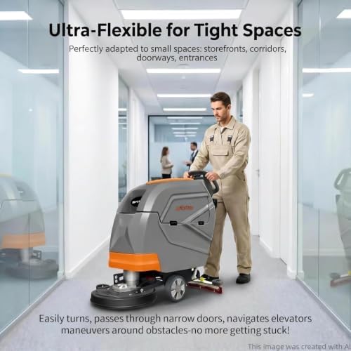 Pennon N3Plus 20" Self-Propelled Floor Scrubber Kit, 18" Red Pad for Epoxy - Image 2