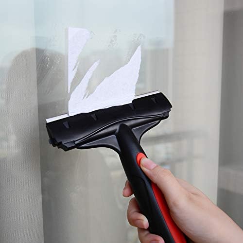 EHDIS Razor Blade Scraper, 6" Scraper Adhesive Remover Tool with 10 Double-Edge Blades for Cleaning Paint, Caulk, Adhesive, Label, Decal, Sticker from Window, Glass, Tile, Floor, Stove Top - Image 3