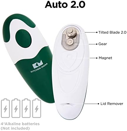 Kitchen Mama Auto 2.0 Electric Can Opener, Alpine Green - Image 2