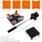 4 PCS Furniture Dolly Furniture Movers, 360° Rotation 4 Wheels Furniture Lift Mover Tool, 880 Lbs Capacity Furniture Moving Sliders,Carbon Steel Furniture Lifter Set for Sofa Fridge Cabinet Appliance - Image 2