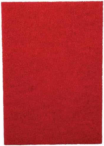 MVP Lead Off Premium Red Buff 14" x 20" Floor Pad (Box of 5) by Sanico