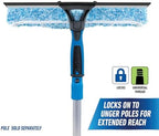 Unger Professional Connect and Clean 2-in-1 Squeegee and Scrubber, 14” Window Cleaning Tool, Essential Glass Cleaner for Commercial and Residential Use, Reusable Microfiber Sleeve, Streak-Free Results - Image 5