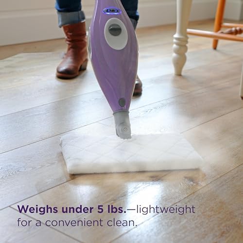 Shark Steam Pocket Mop with 2 Washable Double-sided Pads, Purple, S3501 - Image 6