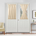 Hiasan French Door Curtains Privacy, Beige, 24W x 40L, 1 Panel by Hiasan