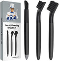 MR.SIGA Grout Cleaner Brush Set, Detail Cleaning Brush Set for Tiles, Sinks by MRSIGA