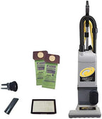 ProForce 1200XP Commercial Vacuum Cleaner Heavy Duty 12 Inch Dual Motor Bagged ProLevel Filtration & HEPA Media - For Industrial Hospitality Residences Hotels Office Buildings Retail Spaces CRI Silver by ProTeam