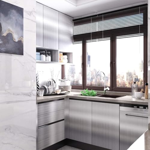 Extra Wide Stainless Steel Contact Paper for Appliances 48"x80" Vinyl Wrap - Image 4