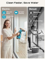 SEESII Cordless Window Vacuum Squeegee Streak-Free for Mirrors Glass Tiles - Image 6